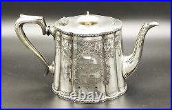 A Three Piece Silver Plate Tea Set 1916 John Turton Early 20th Century