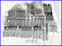 Affection Pattern Oneida Community Plate 75 Piece Very Good Condition