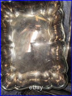 All This Sterling Silver Or silver plate Pieces Bundle Of Trays Cover