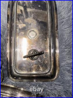 All This Sterling Silver Or silver plate Pieces Bundle Of Trays Cover