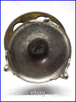 Antique 1880s Victorian Silver Plate 6-Piece Footed Cruet Set READ DESCRIPTION