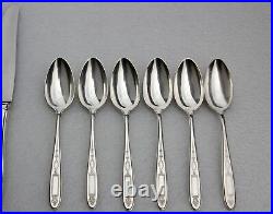 Antique 1921 Grosvenor Silver Plate 50 Piece Set Service for 6+ Chest MSRP $625