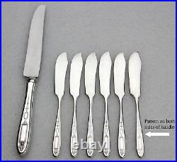 Antique 1921 Grosvenor Silver Plate 50 Piece Set Service for 6+ Chest MSRP $625
