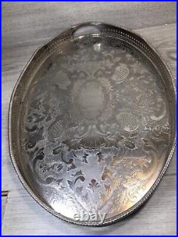 Antique 4 piece tea coffee set milk sugar and large tray superb condition