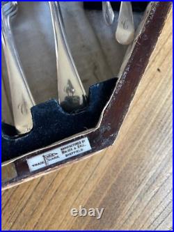 Antique 53 Piece Silver Plated Canteen of Cutlery engraved C Walker & Hall