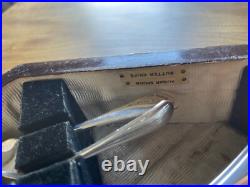 Antique 53 Piece Silver Plated Canteen of Cutlery engraved C Walker & Hall