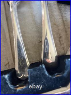 Antique 53 Piece Silver Plated Canteen of Cutlery engraved C Walker & Hall