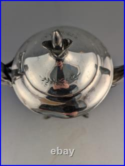 Antique 6 Piece Meriden Brittania Co Silver Plate Aesthetic Movement Tea Set
