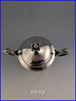 Antique 6 Piece Meriden Brittania Co Silver Plate Aesthetic Movement Tea Set