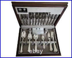 Antique ARTHUR PRICE SILVER PLATED CANTEEN CUTLERY ASHLEIGH 44 PIECE for 6 & Box