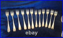 Antique C 1914-1935 Rattail canteen of cutlery by R. F. Mosley 67 piece