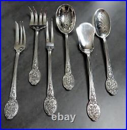 Antique Christofle Cutlery Set Serving Spoons Forks Dessert Flatware Louis XIV
