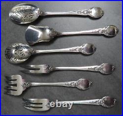 Antique Christofle Cutlery Set Serving Spoons Forks Dessert Flatware Louis XIV