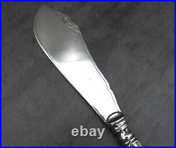 Antique Christofle Pastry Server Slice French Art Deco Chevrons Silver Plated
