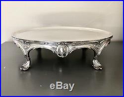 Antique Christofle Silver Plated Centre Piece Warmer Tray Rare