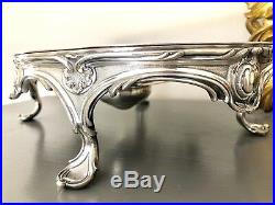 Antique Christofle Silver Plated Centre Piece Warmer Tray Rare