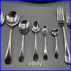 Antique Cutlery Canteen A1 Silver Plated LOCK & KEY 49-Piece Set 6 Place 1930s