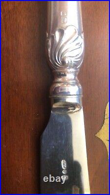 Antique Cutletry Set 12 Piece Sterling Silver 92.5% Hallmarked 1908