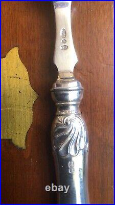 Antique Cutletry Set 12 Piece Sterling Silver 92.5% Hallmarked 1908