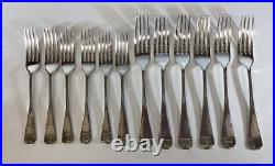 Antique Deykin & Harrison 55 Piece Cutlery Set Old English A. 1 Silver Plate