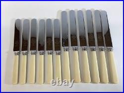 Antique Deykin & Harrison 55 Piece Cutlery Set Old English A. 1 Silver Plate