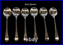 Antique Deykin & Harrison 55 Piece Cutlery Set Old English A. 1 Silver Plate
