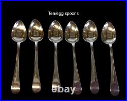Antique Deykin & Harrison 55 Piece Cutlery Set Old English A. 1 Silver Plate
