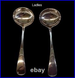 Antique Deykin & Harrison 55 Piece Cutlery Set Old English A. 1 Silver Plate