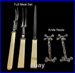 Antique Deykin & Harrison 55 Piece Cutlery Set Old English A. 1 Silver Plate