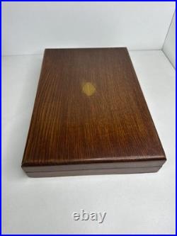 Antique Edwardian 24 piece Silver Plated Fish cutlery Set Silver Mounts