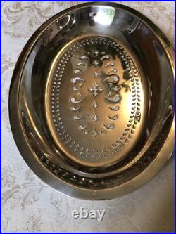 Antique Edwardian Silver Plate Three Piece Serving Warmer Hallmarked