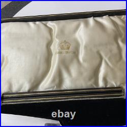 Antique Elkington & Co Silver Plate Fish Servers Cutlery Set Boxed Grape Vine