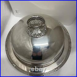 Antique Elkington Silver Plate Muffin Warming Dish 3 Pieces 22263