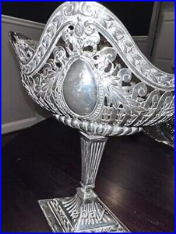 Antique English Silver Plated Center Piece Flowers Decor