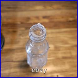 Antique Floral Silver Plate & Glass Rotating Condiments Tray. 6 Piece Set 17