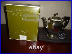 Antique French CHRISTOFLE 4-Piece Silver Plate Art Deco Coffee & Tea Set WithBoxes