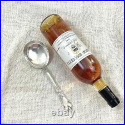 Antique French Dessert Serving Spoon Silver Plated Marly Rocaille Louis XIV