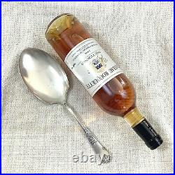 Antique French Ice Cream Serving Spoon Silver Plated Marly Rocaille Louis XIV