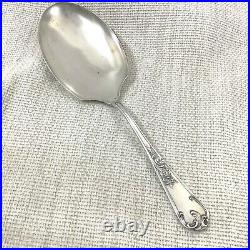 Antique French Ice Cream Serving Spoon Silver Plated Marly Rocaille Louis XIV