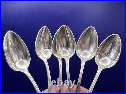 Antique French Silver Plate Service For 6, 39 Pieces Including Serving