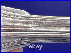 Antique French Silver Plate Service For 6, 39 Pieces Including Serving