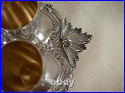 Antique French Silverplate Liquor Goblets & Tray, 13 Pieces, Early XX Century