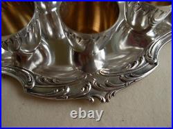 Antique French Silverplate Liquor Goblets & Tray, 13 Pieces, Early XX Century