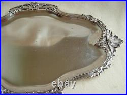 Antique French Silverplate Liquor Goblets & Tray, 13 Pieces, Early XX Century