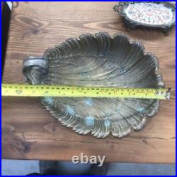Antique German WMF Silver Plate Art Nouveau Scallop Shell Dish Fruit Bowl