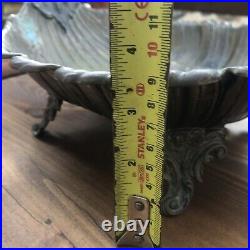 Antique German WMF Silver Plate Art Nouveau Scallop Shell Dish Fruit Bowl