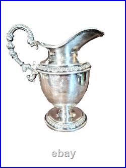 Antique Hallmarked Silver Plate SLiverplate 3 Piece Teapot Tea Set Fleur de lis