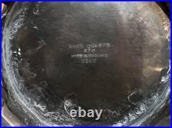 Antique Hand Chased Silver Plate Four Piece Tea Set