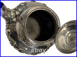 Antique James Dixon & Sons England EPBM 3-Piece Silver-Plate Tea Set Marked