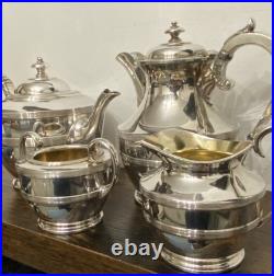 Antique James Dixon & Sons Of Sheffield Silver Plated 4 Piece Tea Set. VGC
